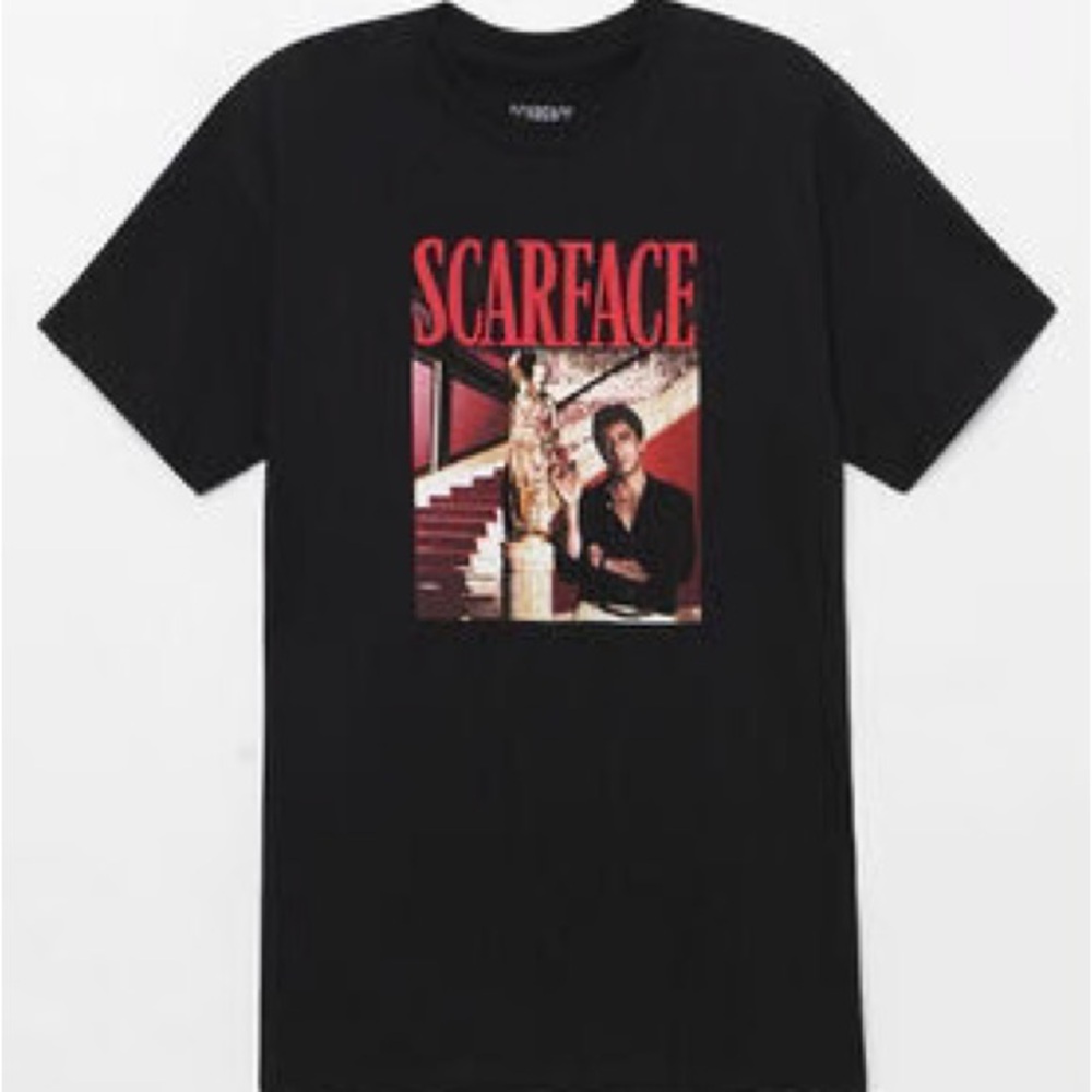 Pacsun Scarface Black T-Shirt Unisex